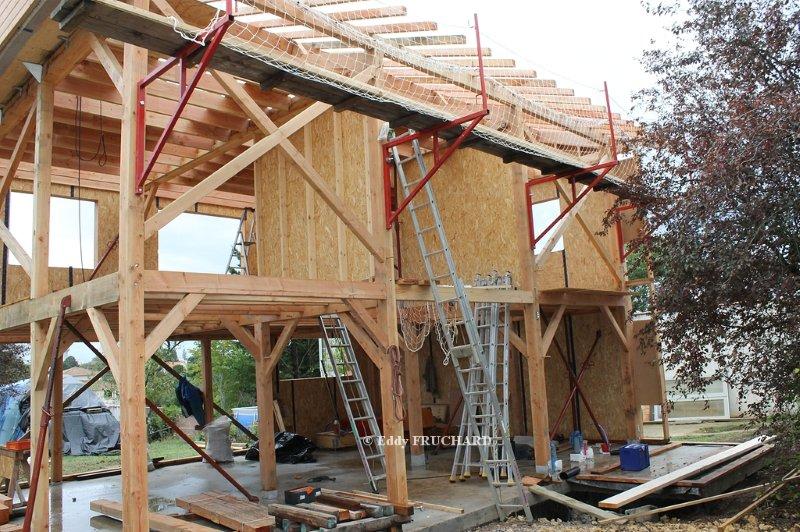 Maison mixte ossature bois et paille à Poitiers (86)